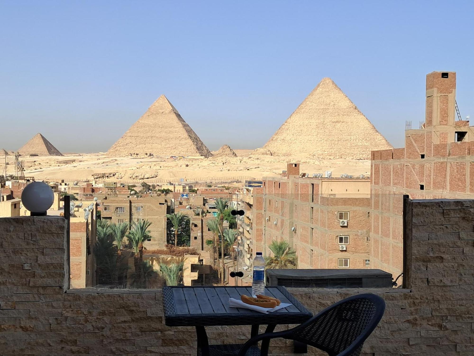 Piramide De Giza View Inn Kafret el-Gabal Eksteriør bilde